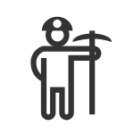 Miner Worker SVG Icon